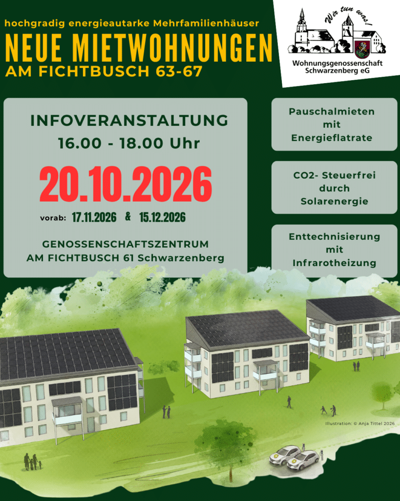 Infoveranstaltung zum Neubau von hochgradige energieautarken Wohnhäusern